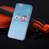 For iphone 6 6S Cute Owl Tower Flag Pattern TPU Soft Case For Apple iPhone6 6G 4.7" Cell Phone Protective ShockProof Back Cover