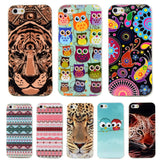 For iphone SE Owl Tower Flag TPU Soft Case For Apple iphone 5 5S Back Cover For iphone5 Mobile Cell Phone ShockProof Bags