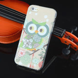 For iphone SE Owl Tower Flag TPU Soft Case For Apple iphone 5 5S Back Cover For iphone5 Mobile Cell Phone ShockProof Bags