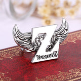 J&R Store Rings Angel Wings Z Logo Rings for Women DRAGON BALL Stainless ring 2015 New Arrived Fashion Men Jewelry Accessories