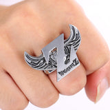 J&R Store Rings Angel Wings Z Logo Rings for Women DRAGON BALL Stainless ring 2015 New Arrived Fashion Men Jewelry Accessories